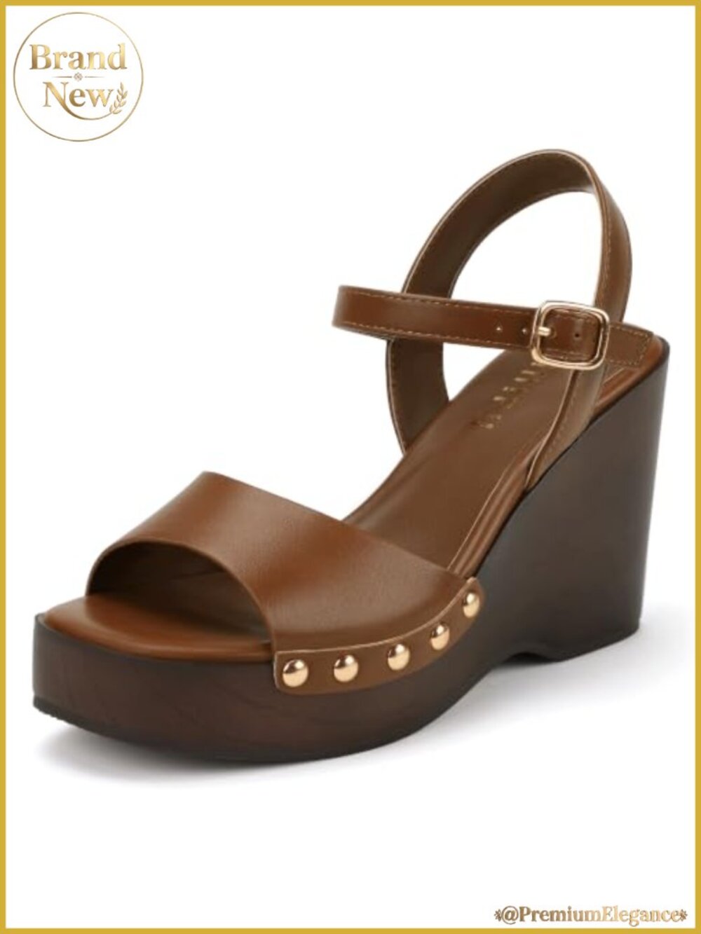 Wedge Sandals Square Open Toe Retro Platform Dressy Summer Comfortable
